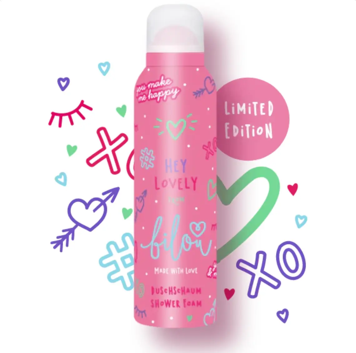 penka-dlya-dusha-bilou-hey-lovely-200-ml-60651551652972