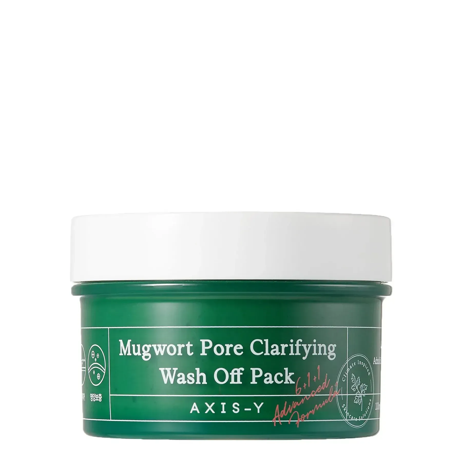 hlyboko-ochyshchaiucha-hlyniana-maska-dlia-oblychchia-axis-y-mugwort-pore-clarifying-wash-off-pack-100-ml-46196407957061