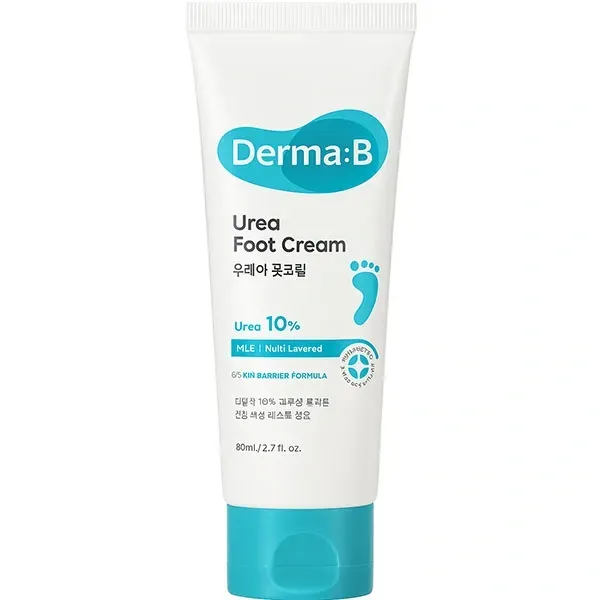 Крем для ніг зволожувальний з сечовиною 10% Derma:B Urea 10 Foot Cream, 80 мл